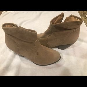 Suede booties